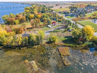 Vue aérienne projet domiciliaire O'Sun sur la rive _ 2