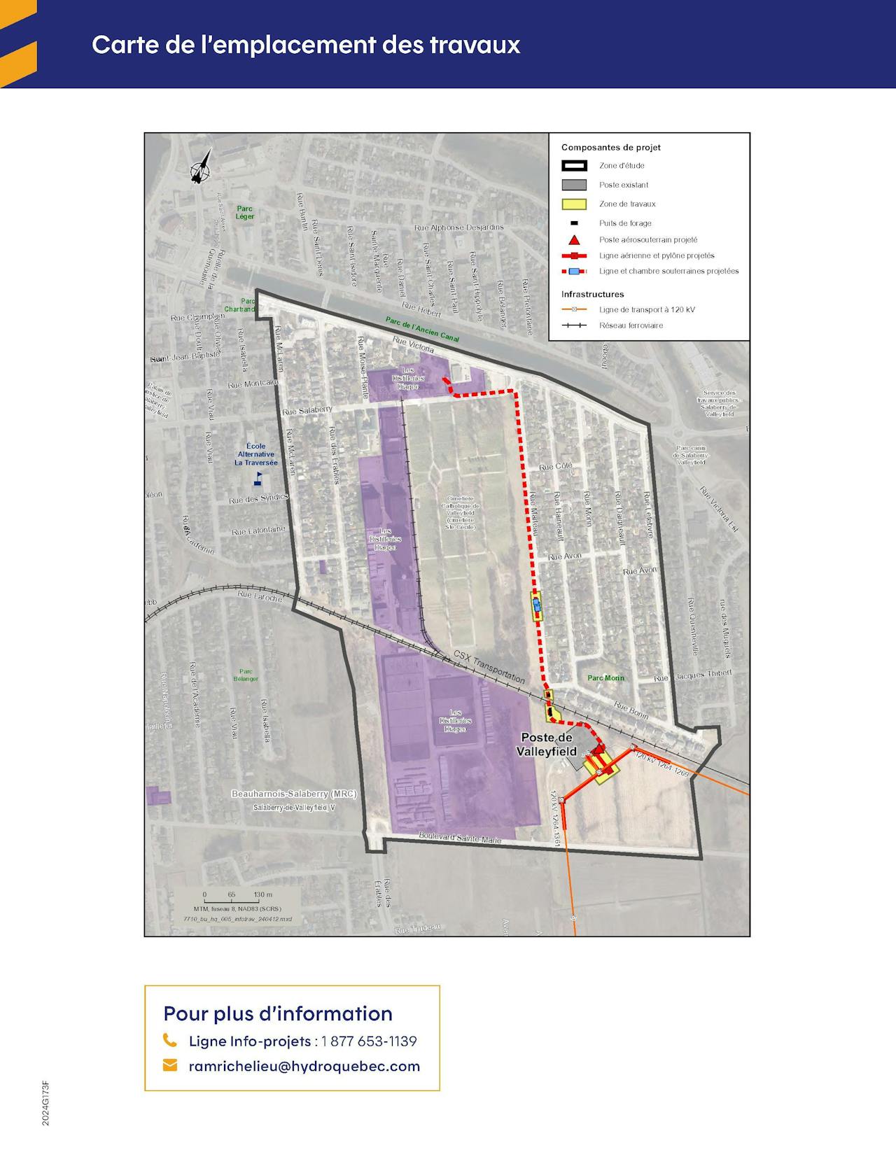 Raccordement HydroQuébec Secteur Diageo Ville de Salaberryde