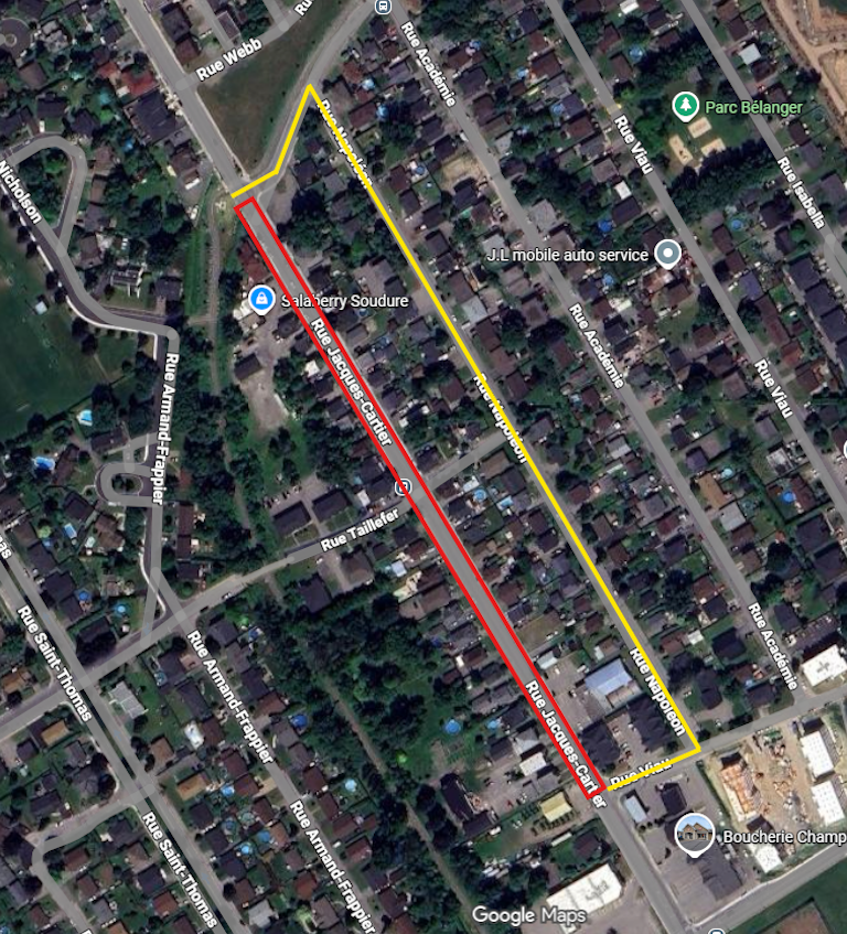 Fermeture de rue jacques cartier 3 Fevrier 2026