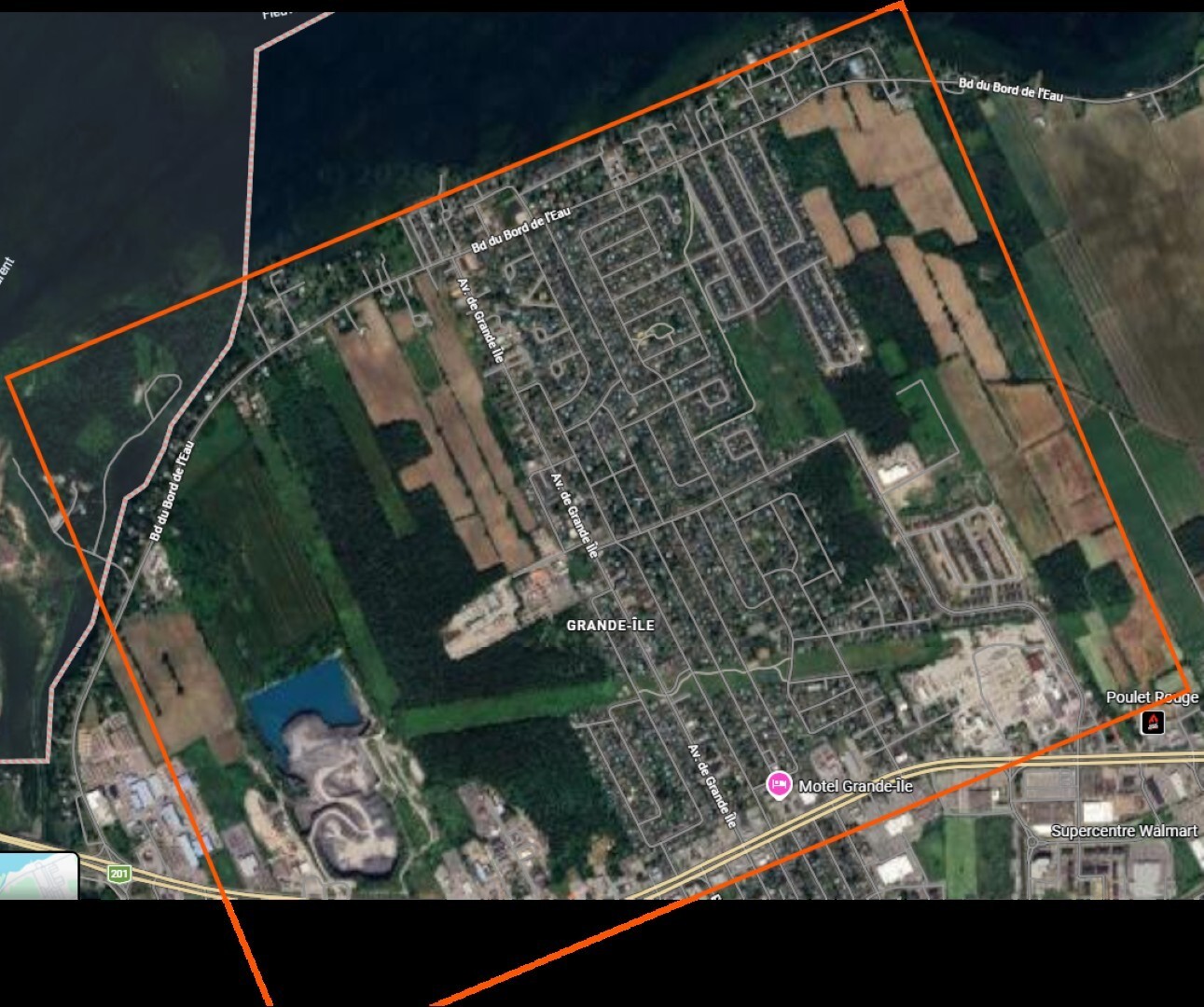 Carte rinçage secteur Grande-Île - Été 2026